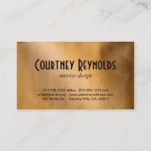 Retro Zickzack Muster-Schwarzweiss-Kupfer Visitenkarte (Rückseite)