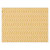 Retro Zickzack Muster Yellow Zigzag Tischdecke (Vorderseite (Horizontal))