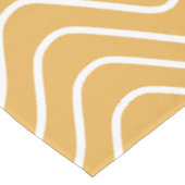 Retro Zickzack Muster Yellow Zigzag Tischdecke (Schrägansicht)