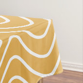 Retro Zickzack Muster Yellow Zigzag Tischdecke (Beispiel)