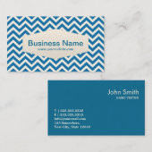 Retro Zickzack-Spiel-Prüfungs-Visitenkarte Visitenkarte (Vorne/Hinten)