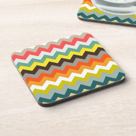 Retro-Zickzack Untersetzer (Linke Seite)