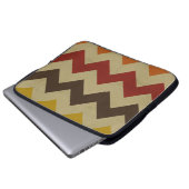 Retro Zickzack Zickzack stripes Zickzackmuster Laptopschutzhülle (Vorne Knopf)