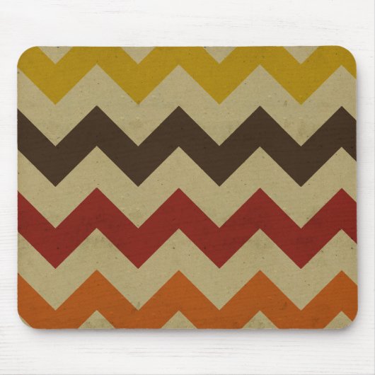 Retro Zickzack Zickzack stripes Zickzackmuster Mousepad (Vorne)