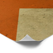 Retro Zickzack Zickzackstreifen Zickzackmuster Poster (Ecke)