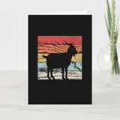 Retro-Ziege Karte (Vorderseite)