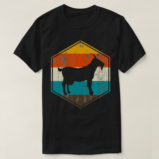 Retro-Ziege T-Shirt (Design vorne)
