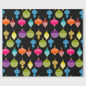 Retro-Zierball Geschenkpapier (Flach)