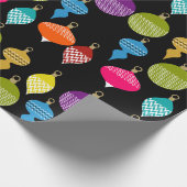 Retro-Zierball Geschenkpapier (Ecke)