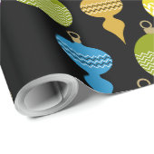 Retro-Zierball Geschenkpapier (Rolleneckpunkt)