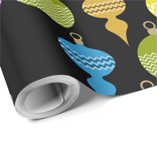 Retro-Zierball Geschenkpapier (Rolleneckpunkt)