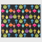 Retro-Zierball Geschenkpapier (Flach)