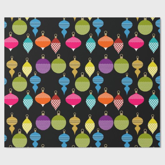 Retro-Zierball Geschenkpapier (Flach)