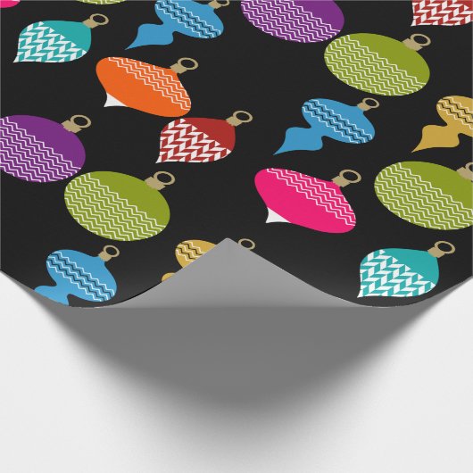 Retro-Zierball Geschenkpapier (Ecke)