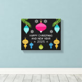 Retro-Zierball Leinwanddruck (Insitu (Holzboden))