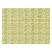 Retro Zig-Zag Orange & Green Zickzack Tischdecke (Vorderseite (Horizontal))