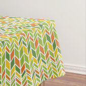 Retro Zig-Zag Orange & Green Zickzack Tischdecke (Beispiel)