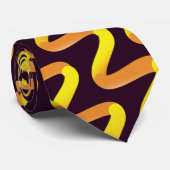 Retro ZigZag Krawatte (Gerollt)