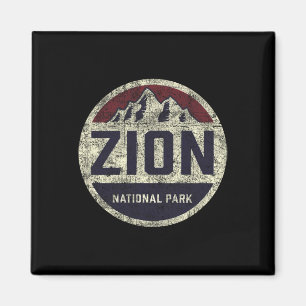 Retro Zion National Park Utah Berg Frauen Männer K Magnet