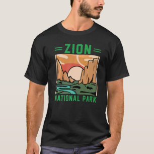 Retro Zion Nationalpark US Vintage Utah Abenteuer T-Shirt