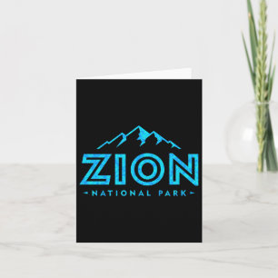 Retro Zion Nationalpark Utah Berg Frauen Karte
