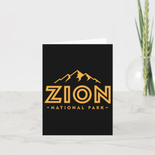 Retro Zion Nationalpark Utah Berge Frauen Männer Karte