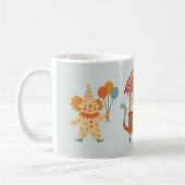 Retro-Zirkus-Crew-Tasse Kaffeetasse (Links)