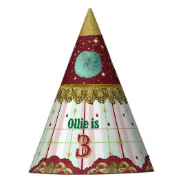 Retro-Zirkus-Karnevals-Geburtstagshut Partyhütchen