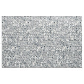 Retro Zirkusindigoelfenbein Stoff (Fat Quarter (45,7 x 55,9 cm))