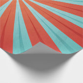 Retro-Zirkusmuster Geschenkpapier (Ecke)
