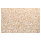 Retro Zirkusorangenelfenbein Stoff (Fat Quarter (45,7 x 55,9 cm))