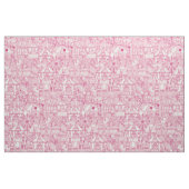 Retro Zirkusrosaelfenbein Stoff (Fat Quarter (45,7 x 55,9 cm))