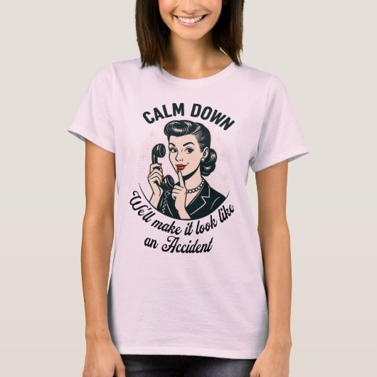 Retro-Zitat beruhigen T-Shirt (Vorderseite)