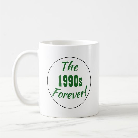 Retro-Zitat der 1990er Jahre Kaffeetasse (Links)
