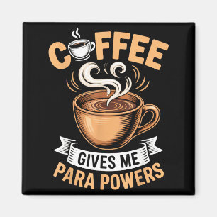 Retro-Zitat Kaffee Gib mir Para Wers Lustiges Trin Magnet