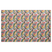 Retro-Zitrusfruchtmuster Stoff (Fat Quarter (45,7 x 55,9 cm))