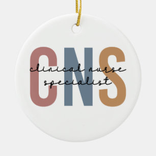 Retro ZNS Klinischer Krankenpfleger Spezialist Keramik Ornament