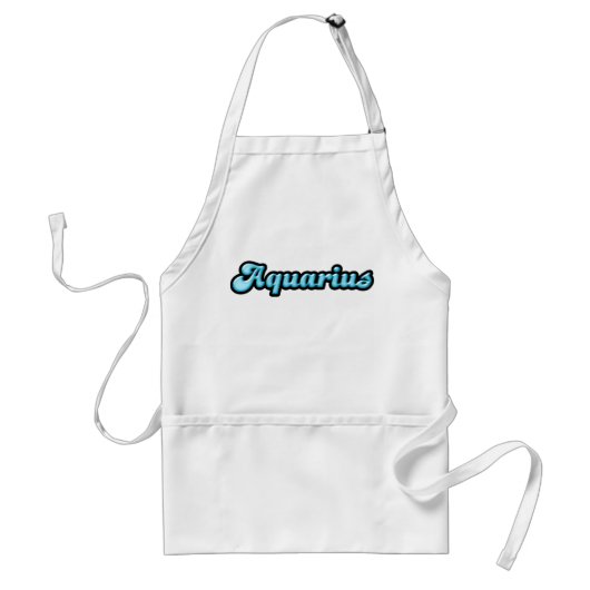 Retro Zodiac Aquarius Schürze (Vorne)