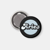 Retro Zodiac Aries Magnet (Vorderseite/Rückseite)
