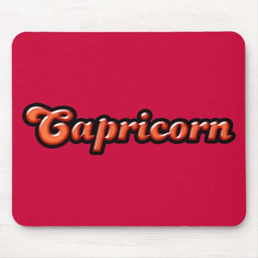 Retro Zodiac Capricorn Mousepad (Vorne)