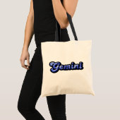 Retro Zodiac Gemini Tote Bag Tragetasche (Vorderseite (Produkt))