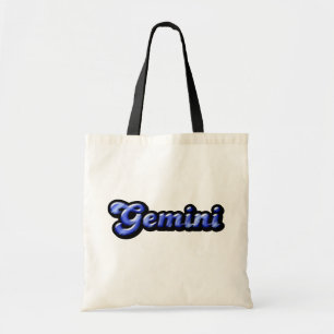 Retro Zodiac Gemini Tote Bag Tragetasche