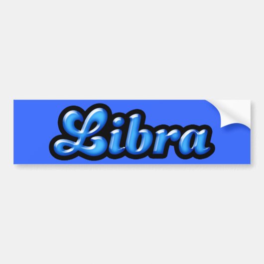 Retro Zodiac Libra Autoaufkleber (Vorne)