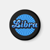 Retro Zodiac Libra Magnet (Vorne)