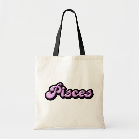 Retro Zodiac Pisces Tote Bag Tragetasche (Vorne)