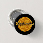 Retro Zodiac Sagittarier Pinback Button (Vorne & Hinten)