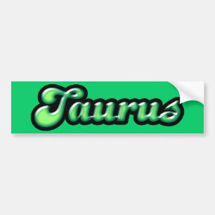 Retro Zodiac Taurus Autoaufkleber