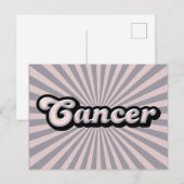 Retro-Zodiakarzinom Postkarte (Vorne/Hinten)