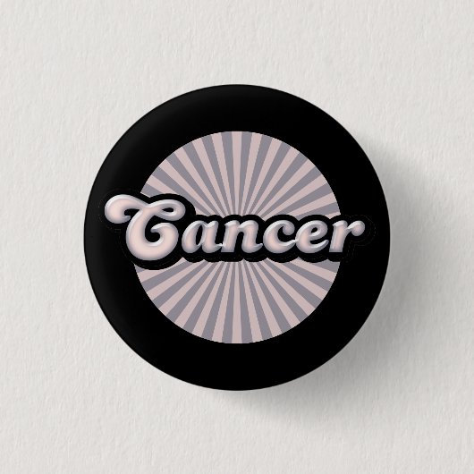 Retro-Zodiakarzinom-Taste Button (Vorderseite)
