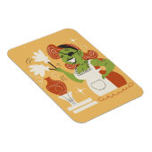 Retro Zombie Hausfrau Magnet (Rechte Seite)